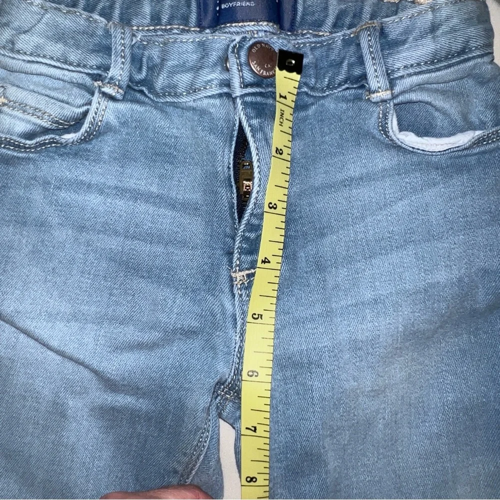Old Navy Girl’s Light Blue Boyfriend Jeans with‎ Star Detail Size 4T